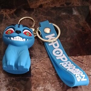 Derpy Blue KPOP Demon Hunters Keychain with Strap